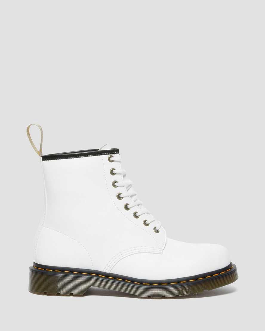 Botines Dr Martens Vegan 1460 Kemble Lace Up Hombre Blancas  España |  63509-ZEWJ