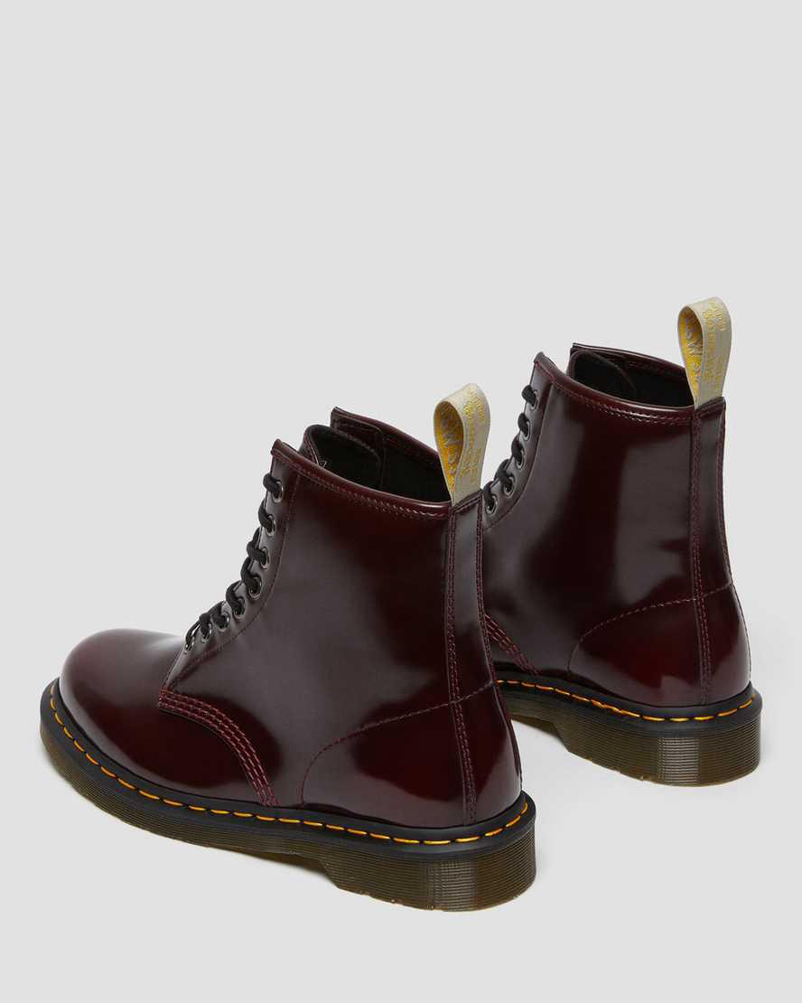 Botines Dr Martens Vegan 1460 Lace Up Mujer Rojas  España |  93650-MAOF