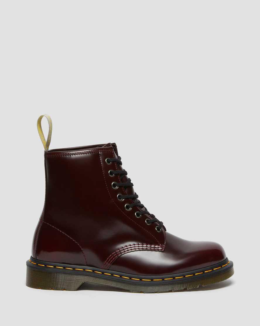 Botines Dr Martens Vegan 1460 Lace Up Mujer Rojas  España |  93650-MAOF
