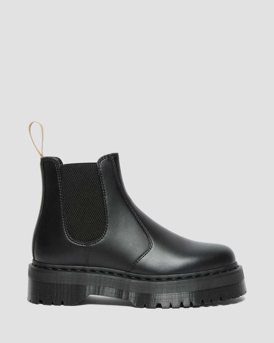Botines Dr Martens Vegan 2976 Felix Platform Chelsea Mujer Negras  España |  53178-KJNY