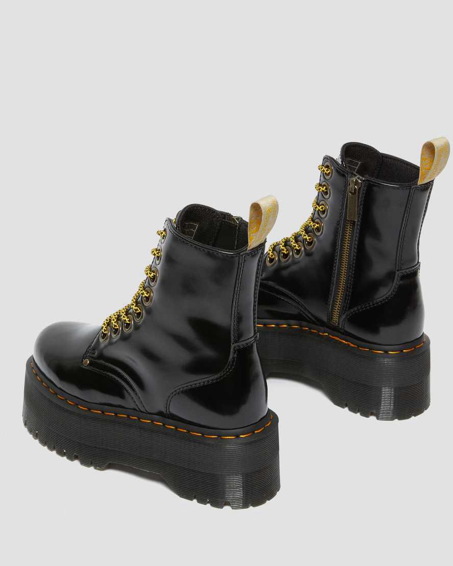 Botines Dr Martens Vegan Jadon Boot Max Platforms Mujer Negras  España |  27089-PJNH