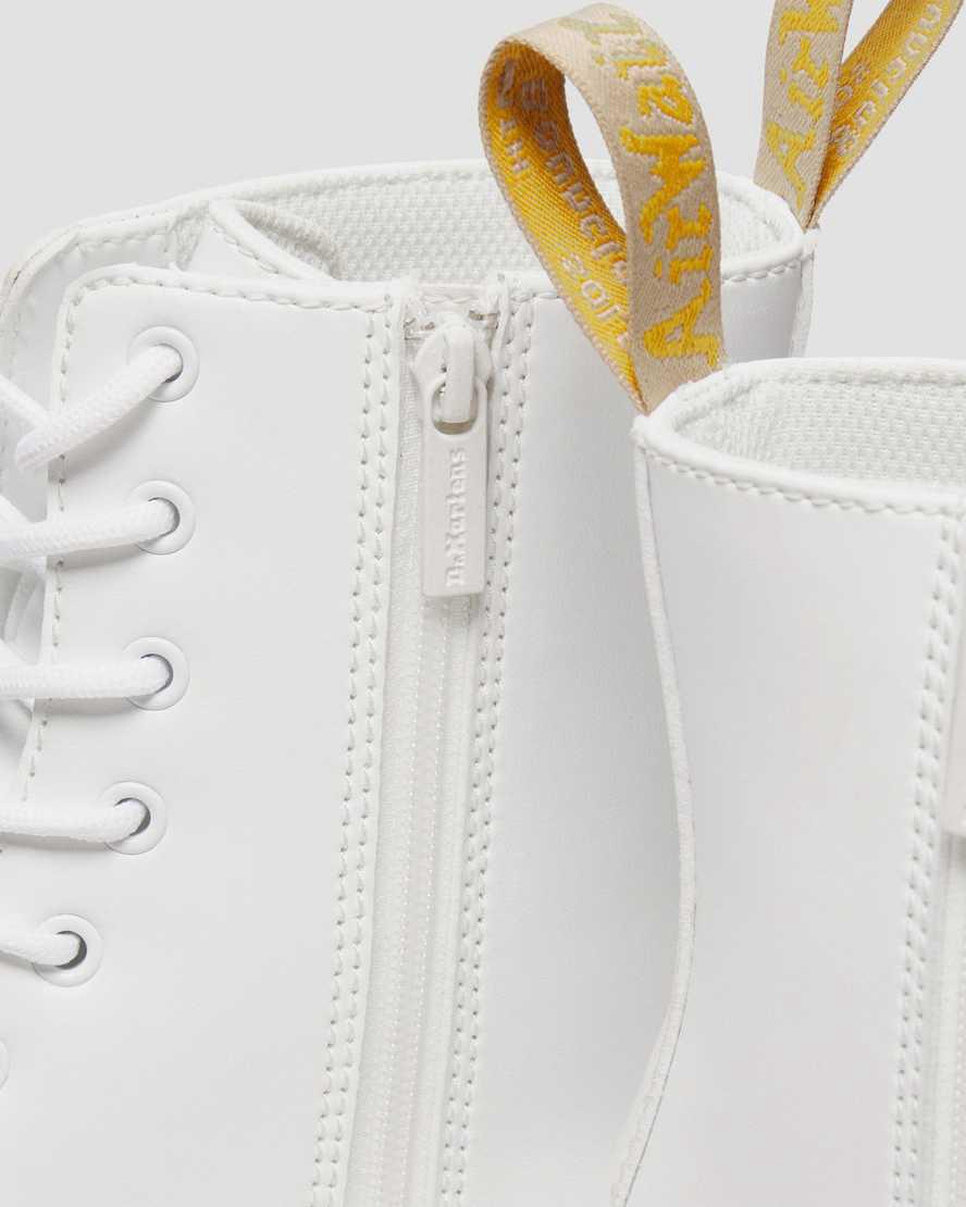 Botines Dr Martens Vegan Jadon II Boot Kemble Mono Platforms Hombre Blancas  España |  16785-OZLJ
