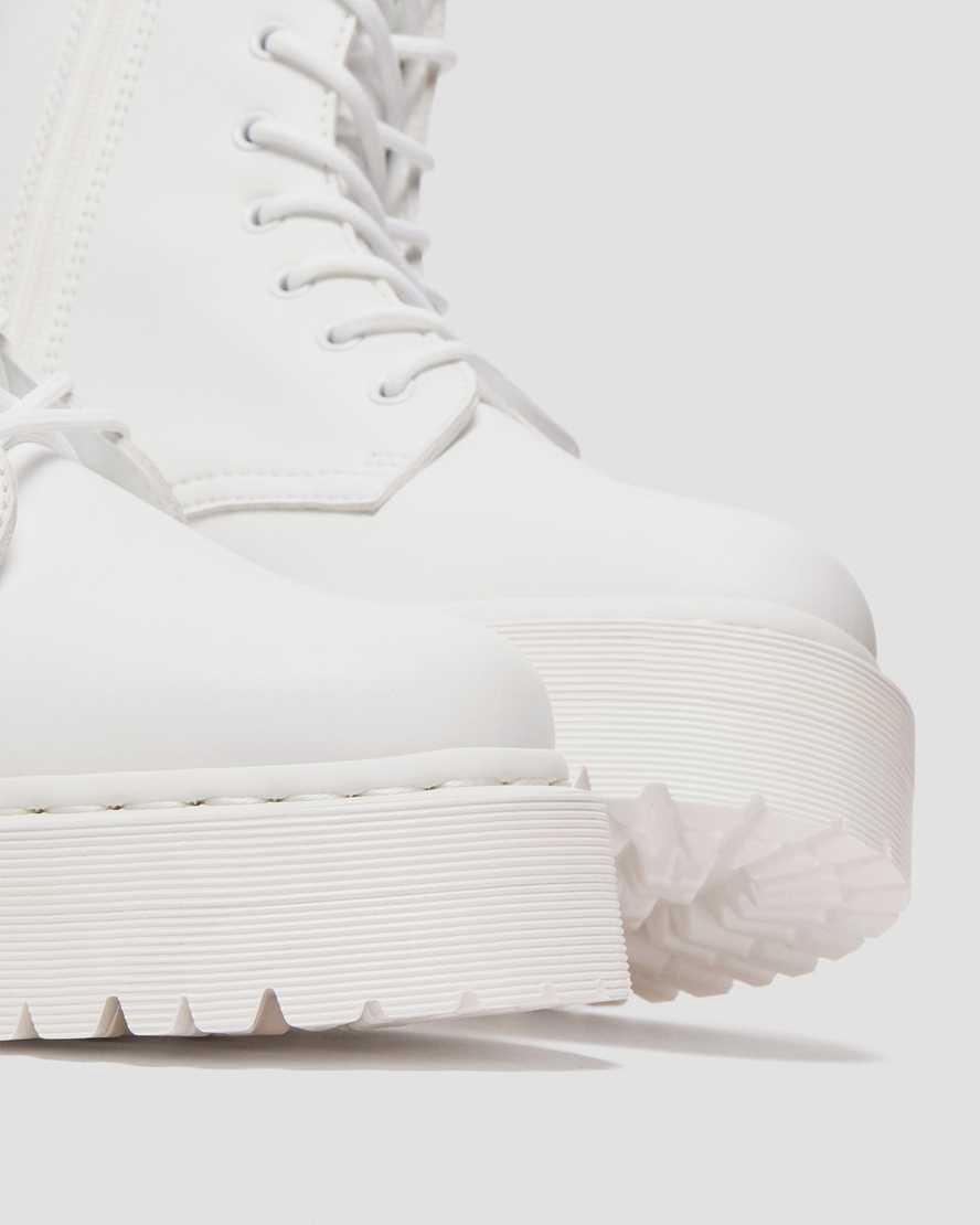 Botines Dr Martens Vegan Jadon II Boot Kemble Mono Platforms Hombre Blancas  España |  16785-OZLJ