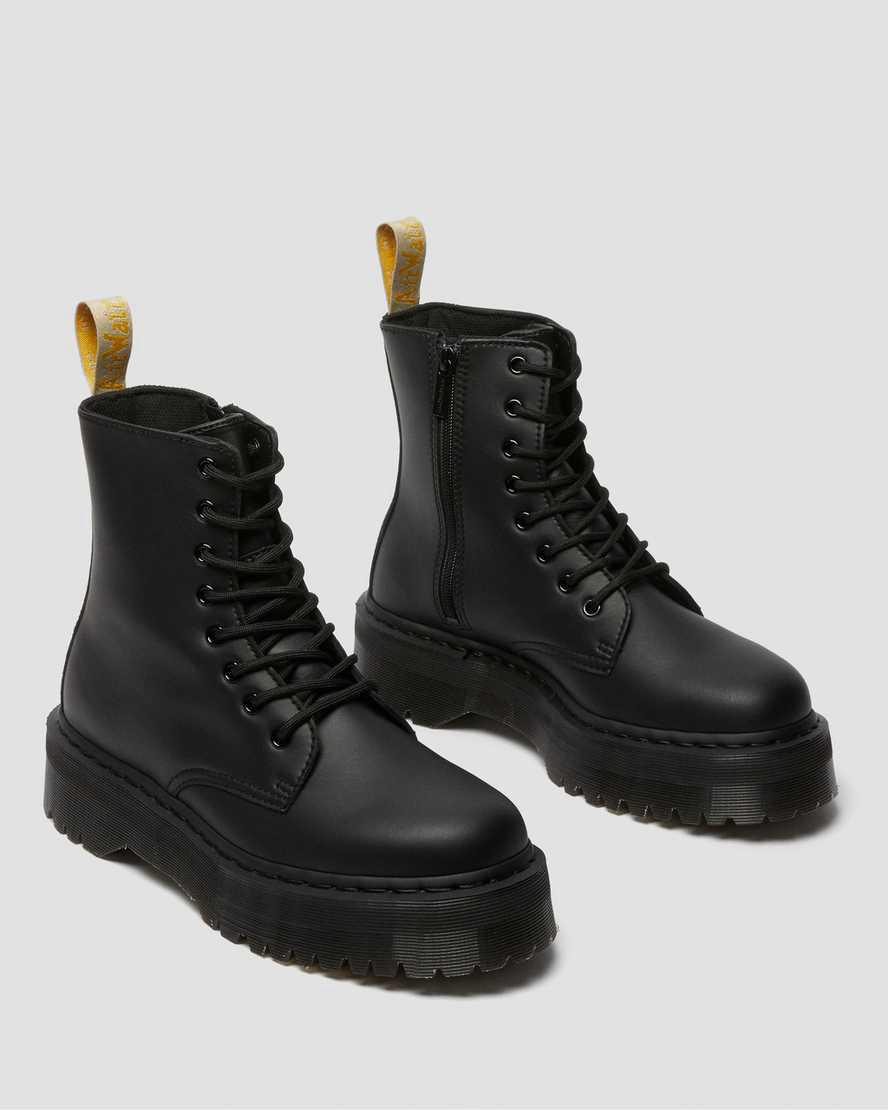 Botines Dr Martens Vegan Jadon II Boot Mono Platforms Hombre Negras  España |  86059-JECL