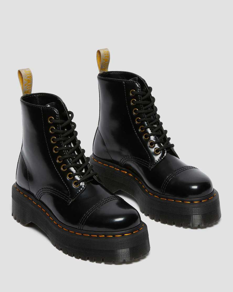 Botines Dr Martens Vegan Sinclair Platform Mujer Negras  España |  95627-ZRFX