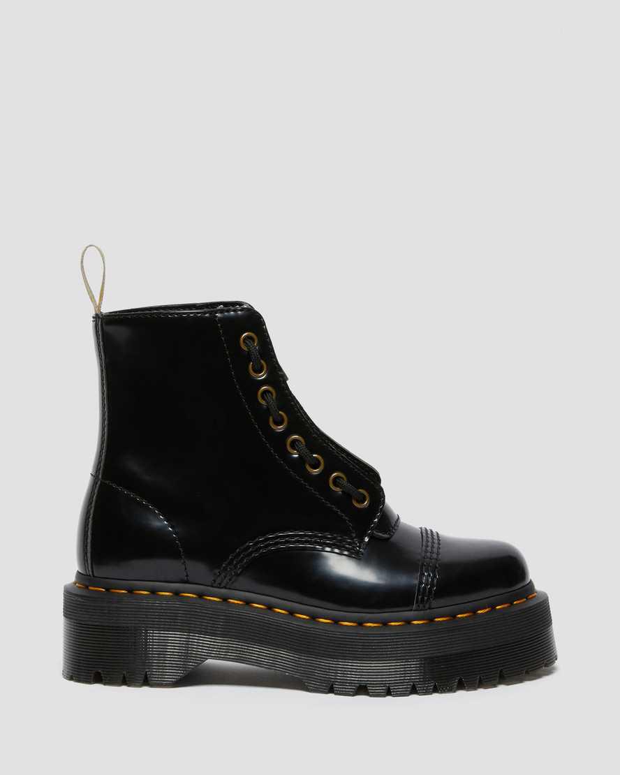 Botines Dr Martens Vegan Sinclair Platform Mujer Negras  España |  95627-ZRFX