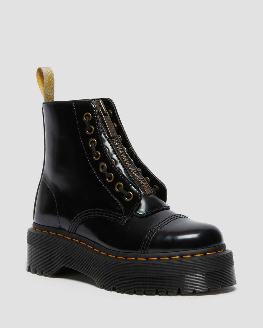 Botines Dr Martens Vegan Sinclair Platform Mujer Negras  España |  95627-ZRFX