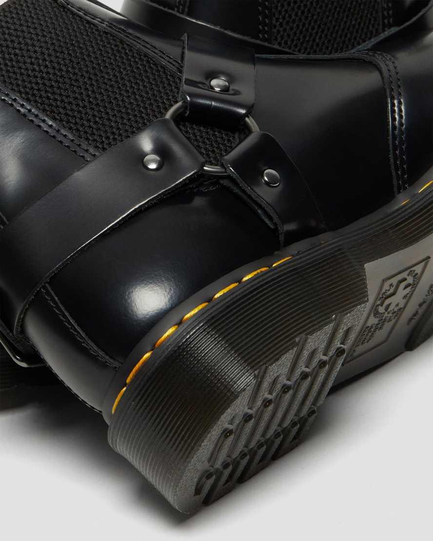 Botines Dr Martens Wincox Smooth Leather Buckle Mujer Negras  España |  93012-BTUW