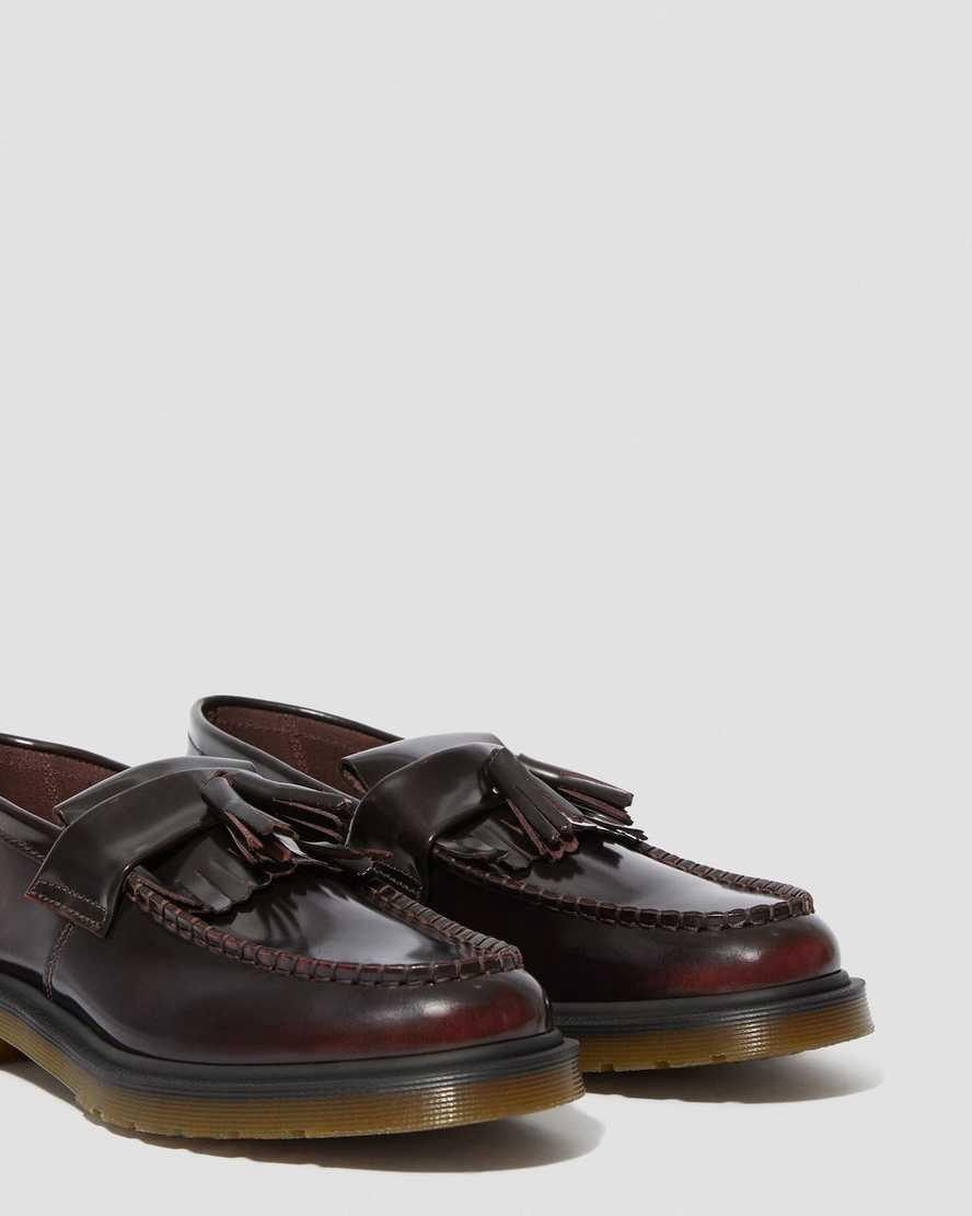 Loafers Dr Martens Adrian Arcadia Leather Tassel Hombre Rojas  España |  58961-OQFX