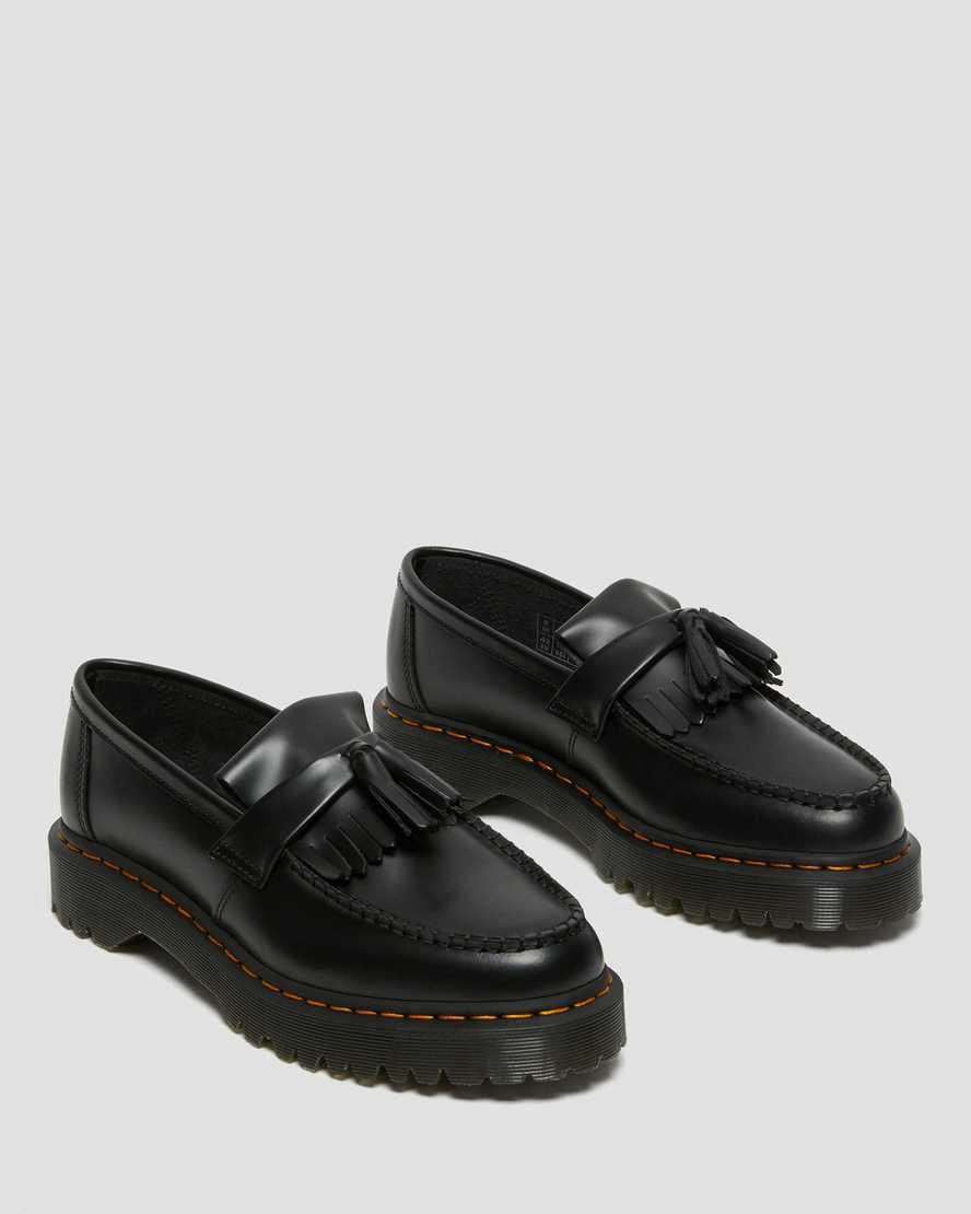 Loafers Dr Martens Adrian Bex Smooth Leather Tassel Mujer Negras  España |  27684-AMVN