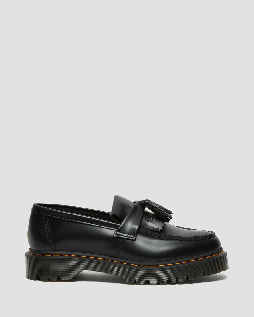 Loafers Dr Martens Adrian Bex Smooth Leather Tassel Hombre Negras  España |  93705-CAFT
