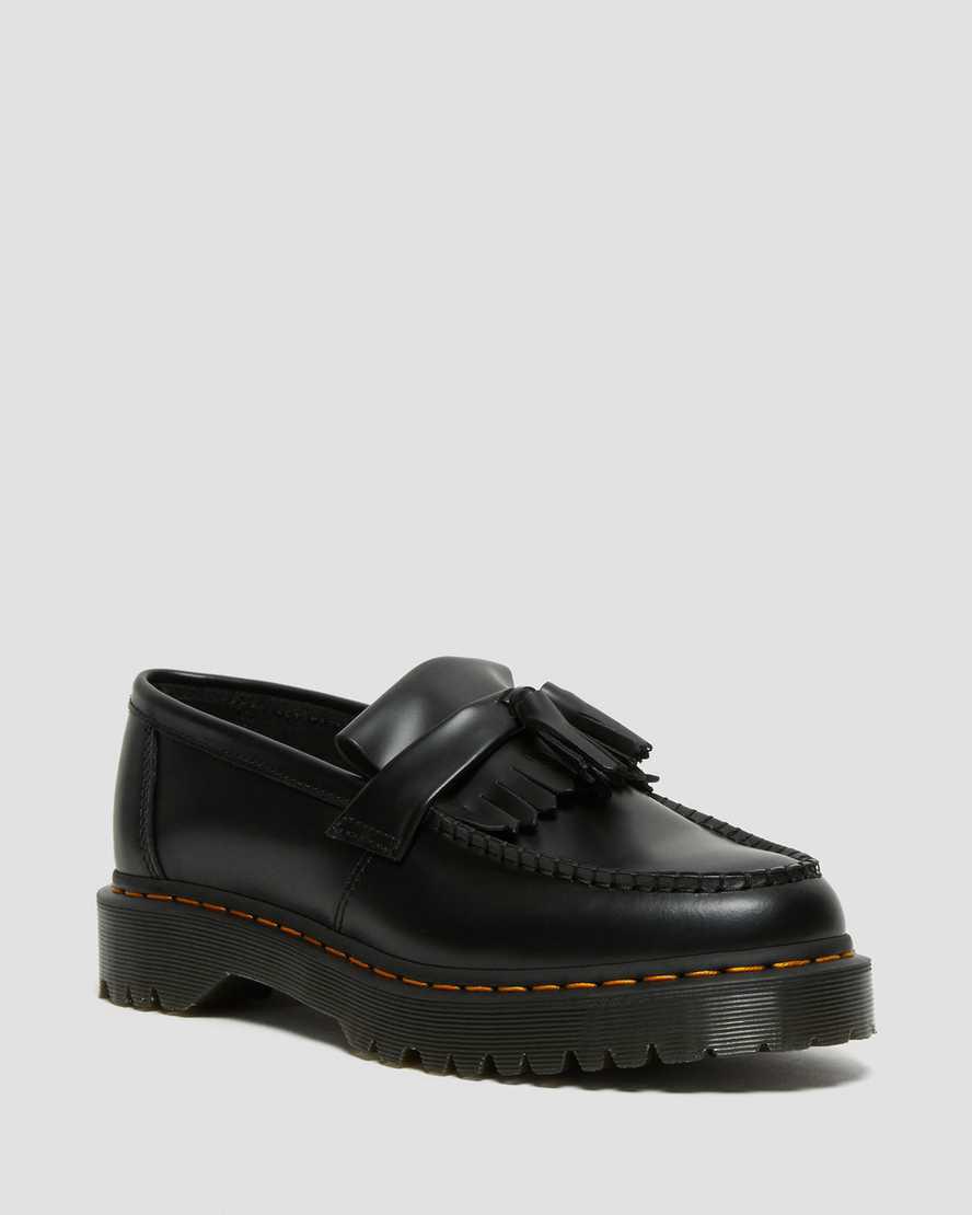 Loafers Dr Martens Adrian Bex Smooth Leather Tassel Hombre Negras  España |  93705-CAFT