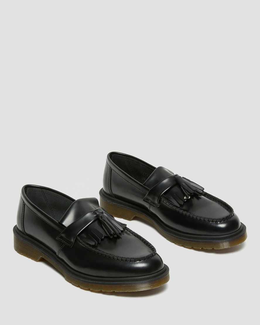 Loafers Dr Martens Adrian Smooth Leather Tassel Hombre Negras  España |  17206-ZCPQ