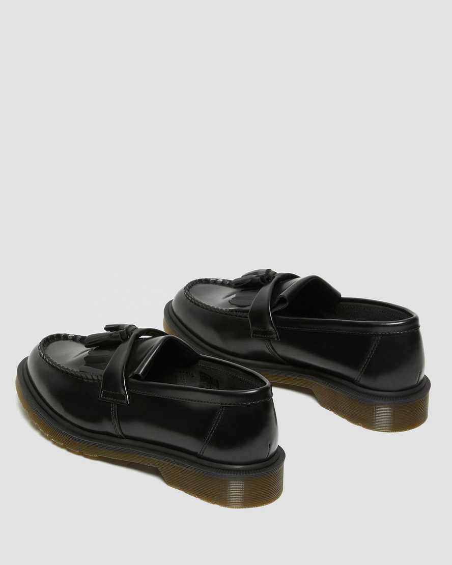 Loafers Dr Martens Adrian Smooth Leather Tassel Hombre Negras  España |  17206-ZCPQ