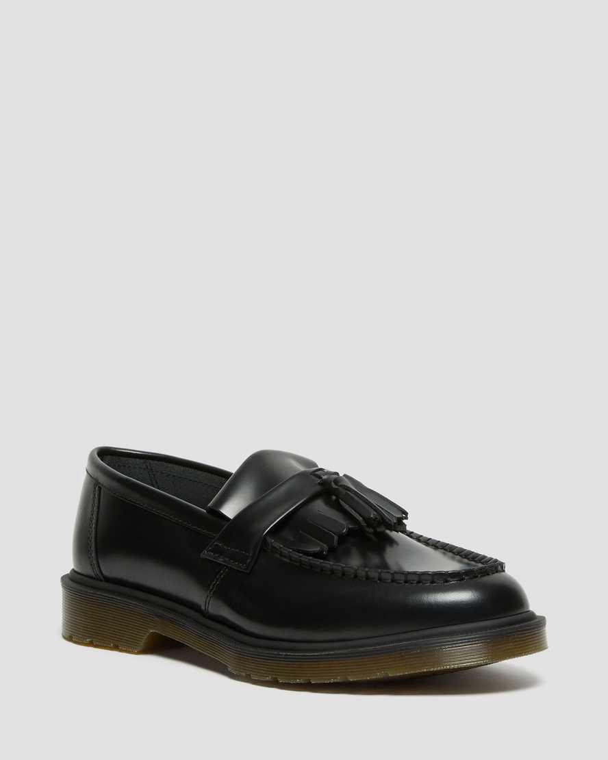 Loafers Dr Martens Adrian Smooth Leather Tassel Hombre Negras  España |  17206-ZCPQ