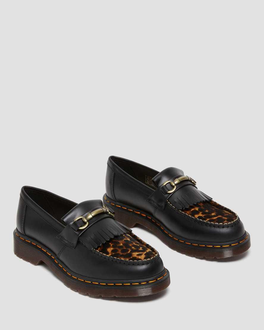 Loafers Dr Martens Adrian Snaffle Hair On Hombre Negras  España |  83976-ZSFY