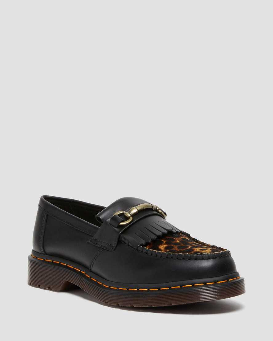 Loafers Dr Martens Adrian Snaffle Hair On Hombre Negras  España |  83976-ZSFY