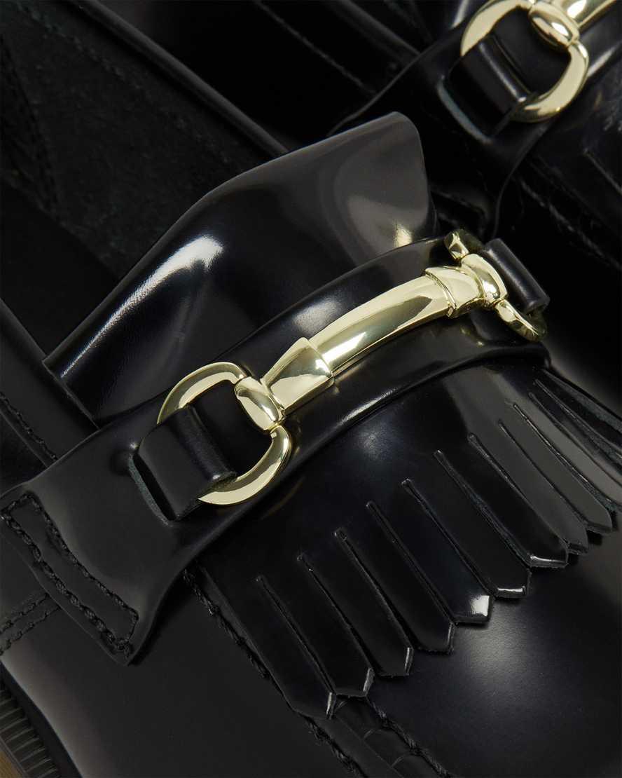 Loafers Dr Martens Adrian Snaffle Smooth Leather Kiltie Mujer Negras  España |  29054-XFIO