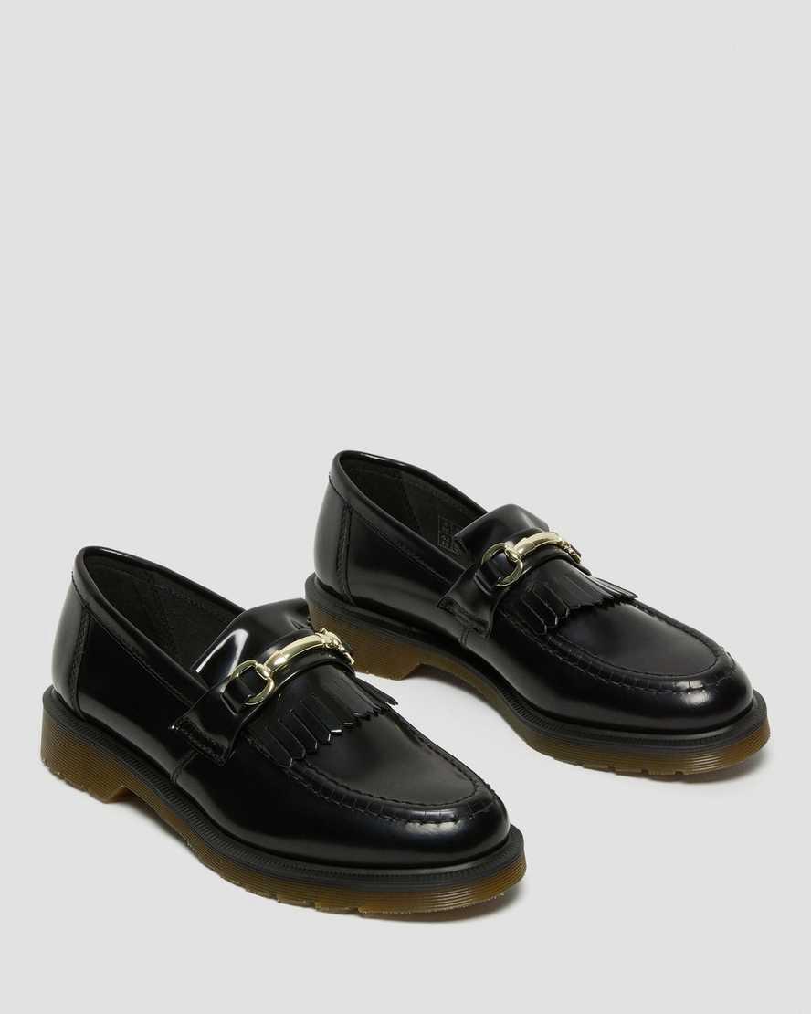 Loafers Dr Martens Adrian Snaffle Smooth Leather Kiltie Mujer Negras  España |  29054-XFIO