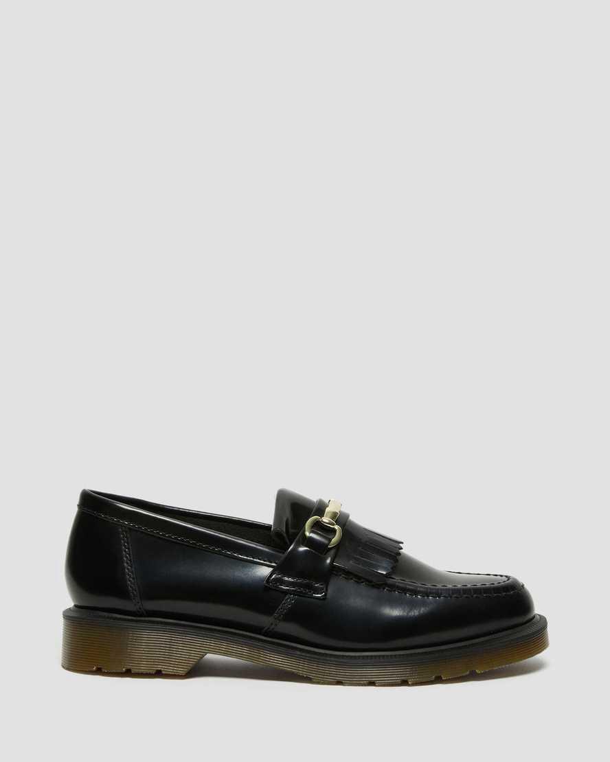 Loafers Dr Martens Adrian Snaffle Smooth Leather Kiltie Mujer Negras  España |  29054-XFIO