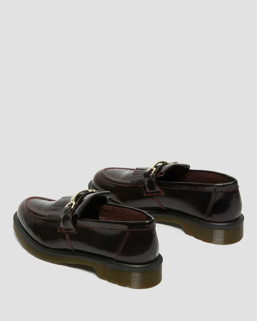 Loafers Dr Martens Adrian Snaffle Smooth Leather Kiltie Mujer Rojas  España |  49216-DHRS
