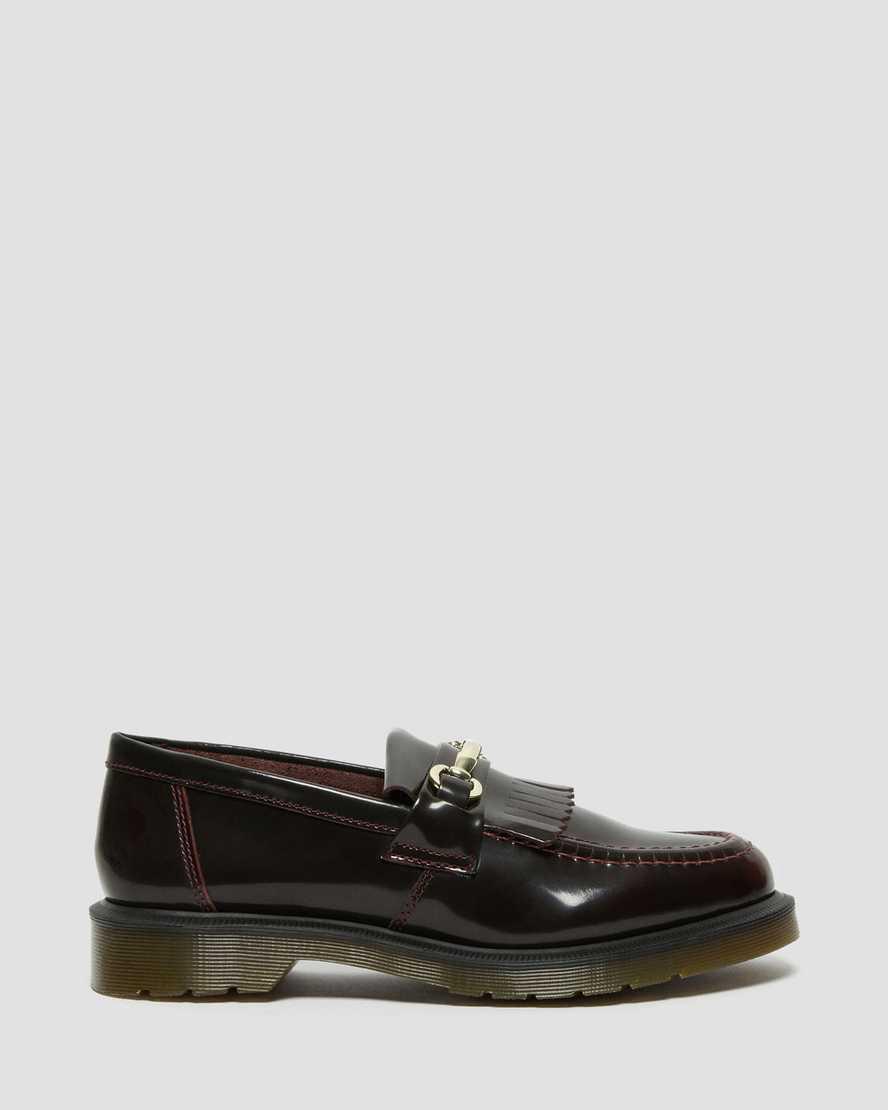Loafers Dr Martens Adrian Snaffle Smooth Leather Kiltie Mujer Rojas  España |  49216-DHRS