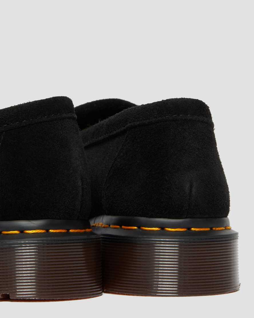 Loafers Dr Martens Adrian Snaffle Suede Mujer Negras  España |  42185-EQKZ