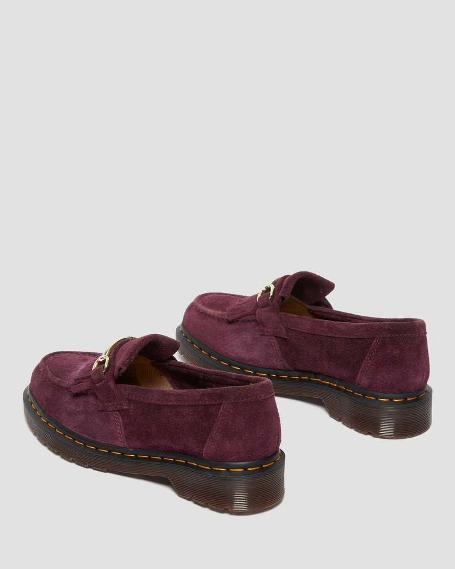 Loafers Dr Martens Adrian Snaffle Suede Hombre Moradas  España |  49710-KIQM