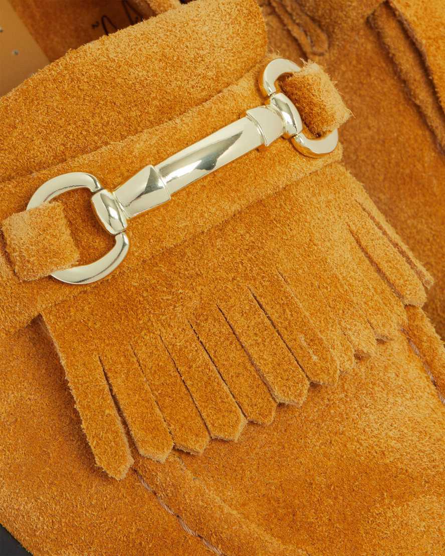 Loafers Dr Martens Adrian Snaffle Suede Hombre Amarillo  España |  59376-ZCJS