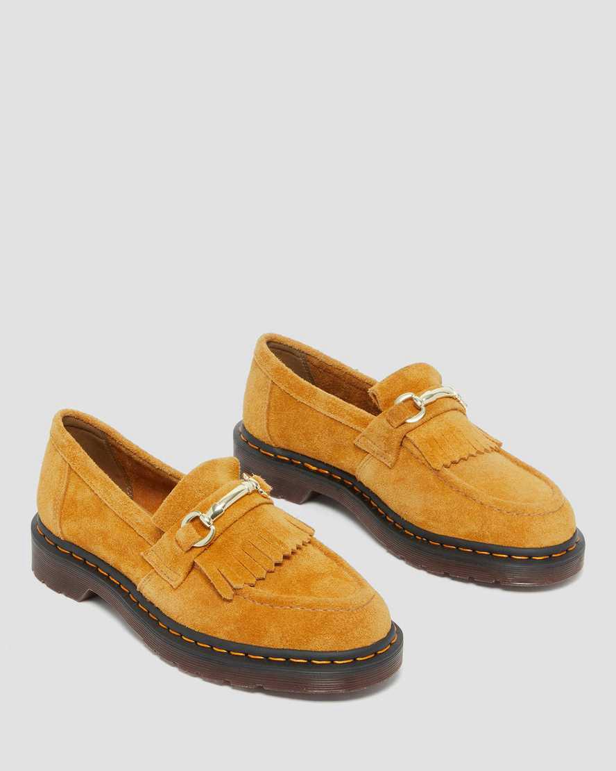 Loafers Dr Martens Adrian Snaffle Suede Hombre Amarillo  España |  59376-ZCJS