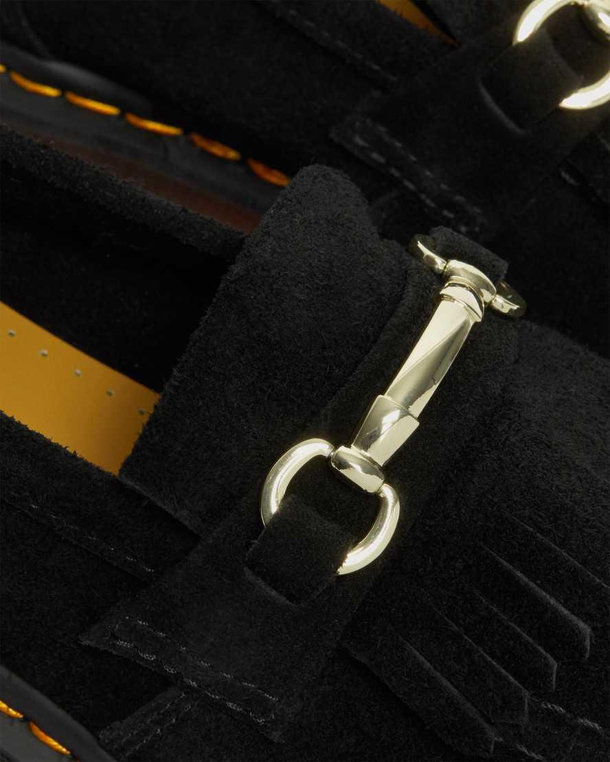Loafers Dr Martens Adrian Snaffle Suede Hombre Negras  España |  83970-ULJB