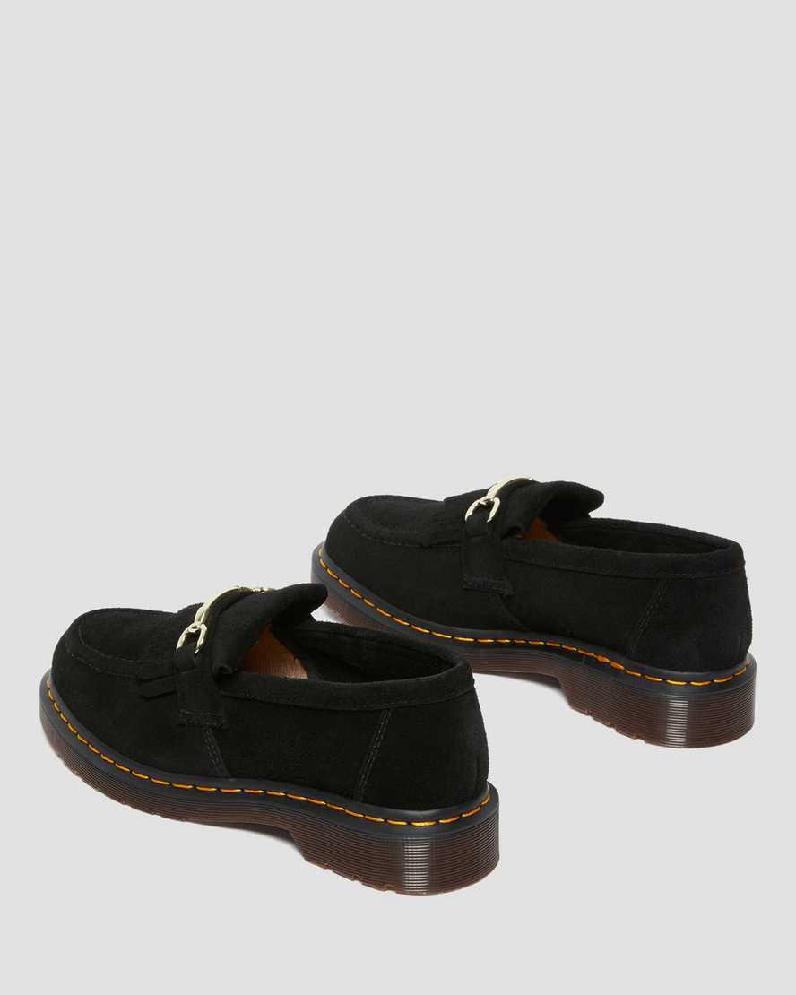 Loafers Dr Martens Adrian Snaffle Suede Hombre Negras  España |  83970-ULJB