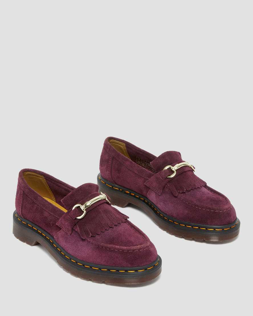 Loafers Dr Martens Adrian Snaffle Suede Mujer Moradas  España |  96037-QSIF