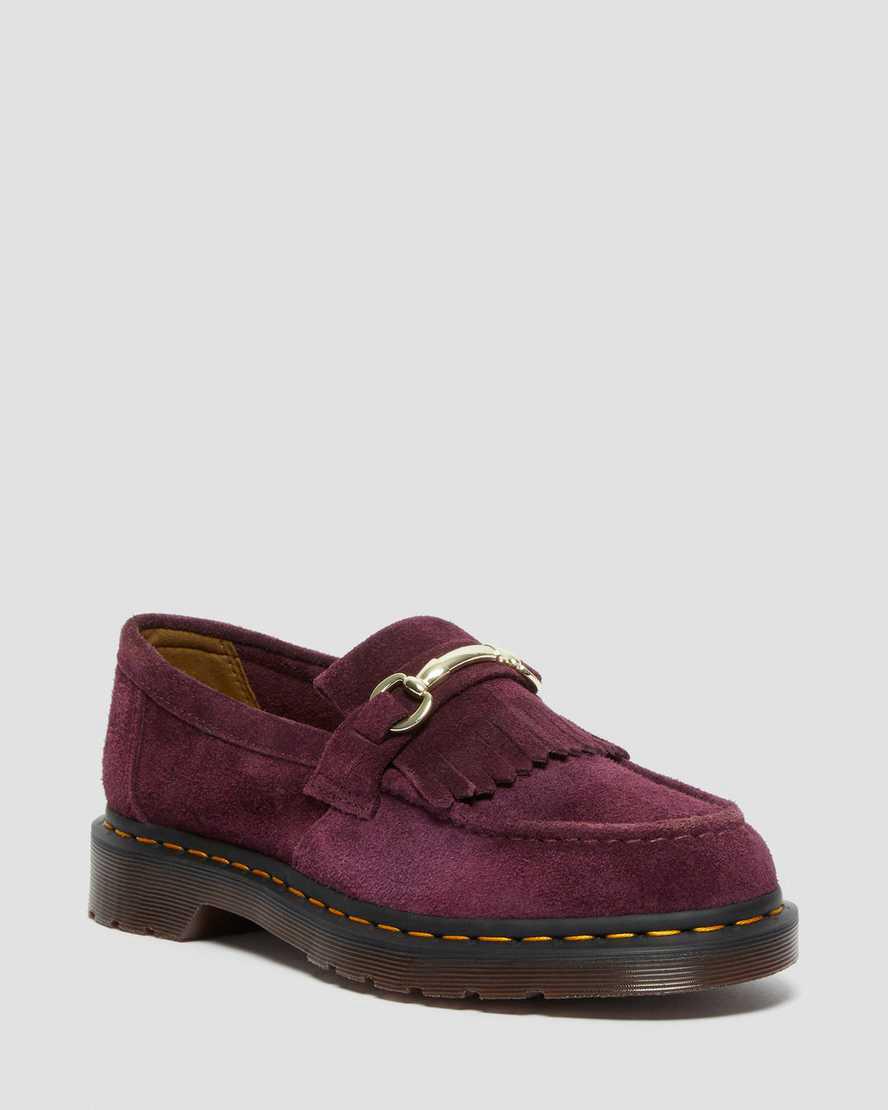 Loafers Dr Martens Adrian Snaffle Suede Mujer Moradas  España |  96037-QSIF