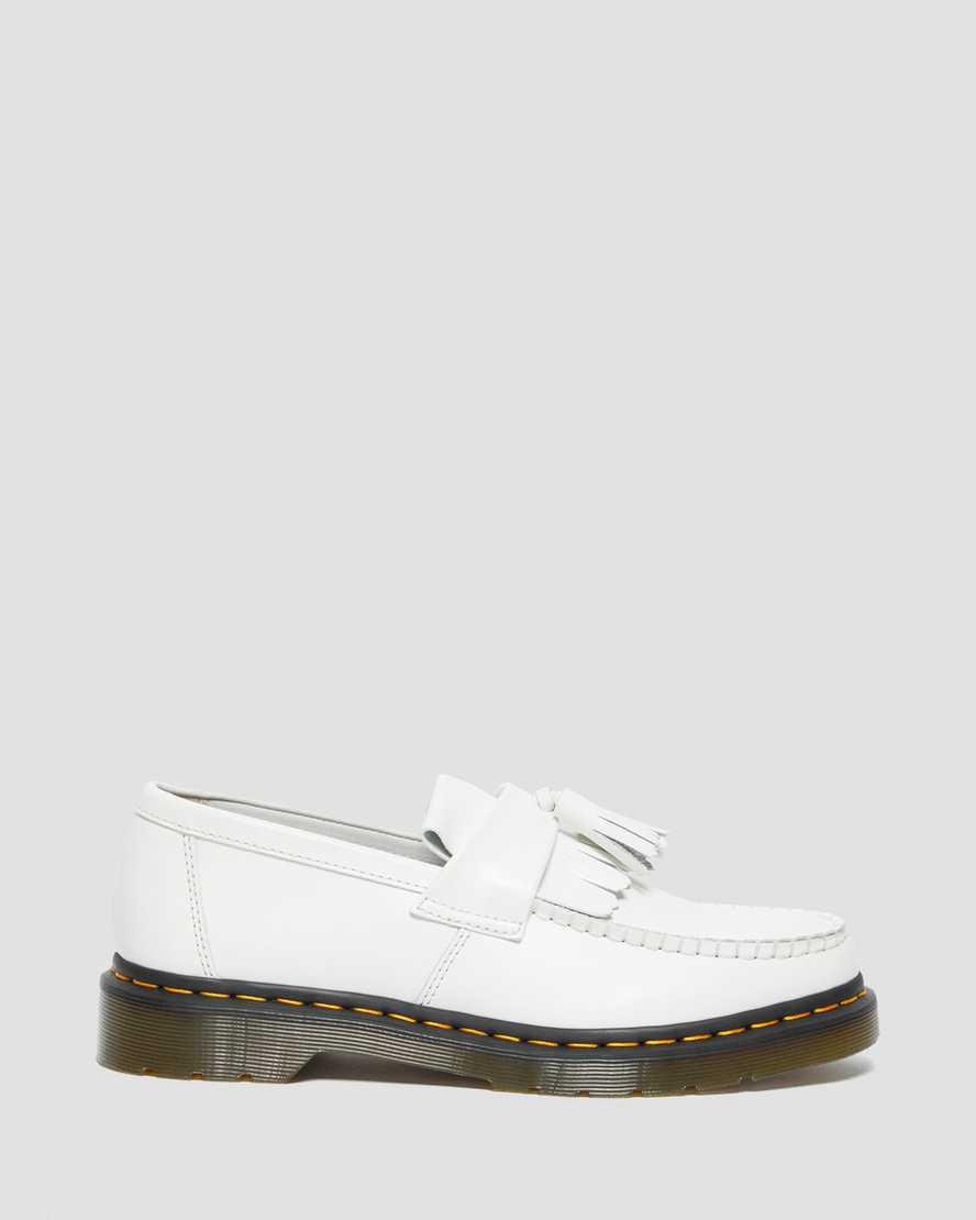 Loafers Dr Martens Adrian Yellow Stitch Leather Tassel Mujer Blancas  España |  04293-NSLR