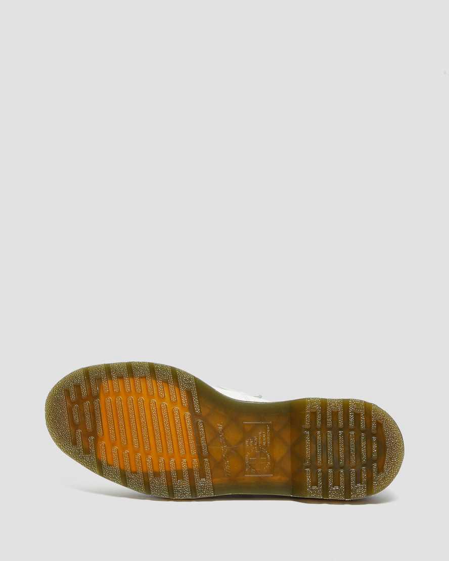 Loafers Dr Martens Adrian Yellow Stitch Leather Tassel Hombre Blancas  España |  96082-QHXU