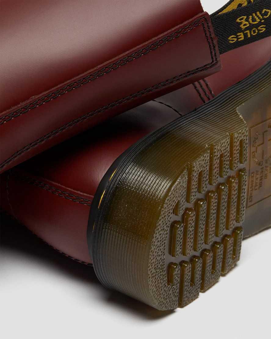 Originals Boots Dr Martens 1490 Smooth Leather Mid Calf Mujer Rojas  España |  20158-FPHQ