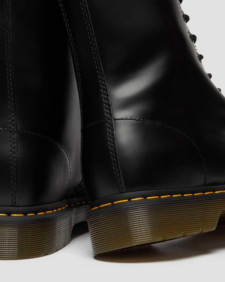 Originals Boots Dr Martens 1490 Smooth Leather Mid Calf Mujer Negras  España |  31489-GWZA
