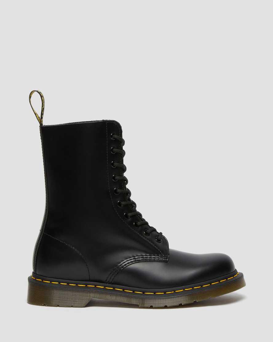 Originals Boots Dr Martens 1490 Smooth Leather Mid Calf Mujer Negras  España |  31489-GWZA