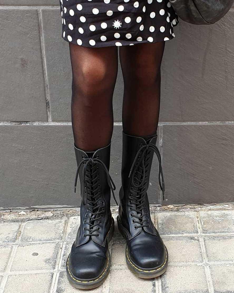Originals Boots Dr Martens 1914 Smooth Leather Tall Mujer Negras  España |  79328-SREP