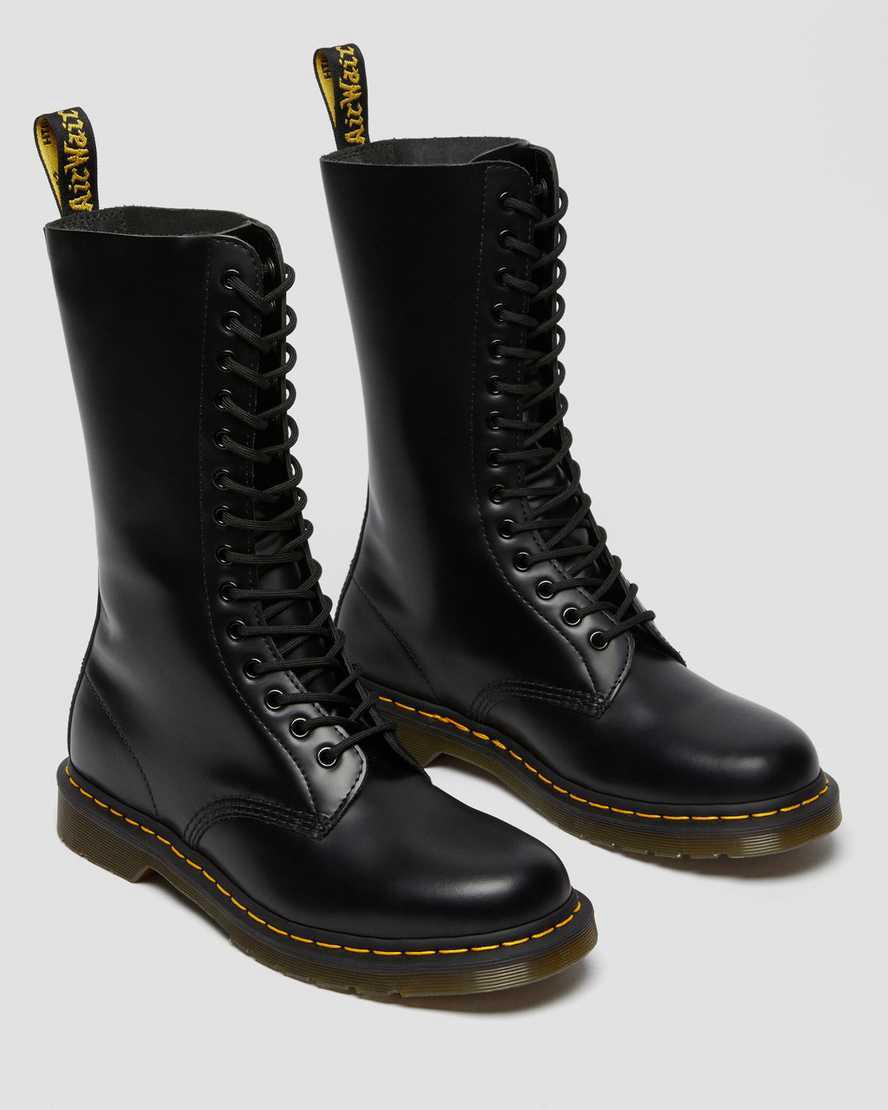 Originals Boots Dr Martens 1914 Smooth Leather Tall Mujer Negras  España |  79328-SREP