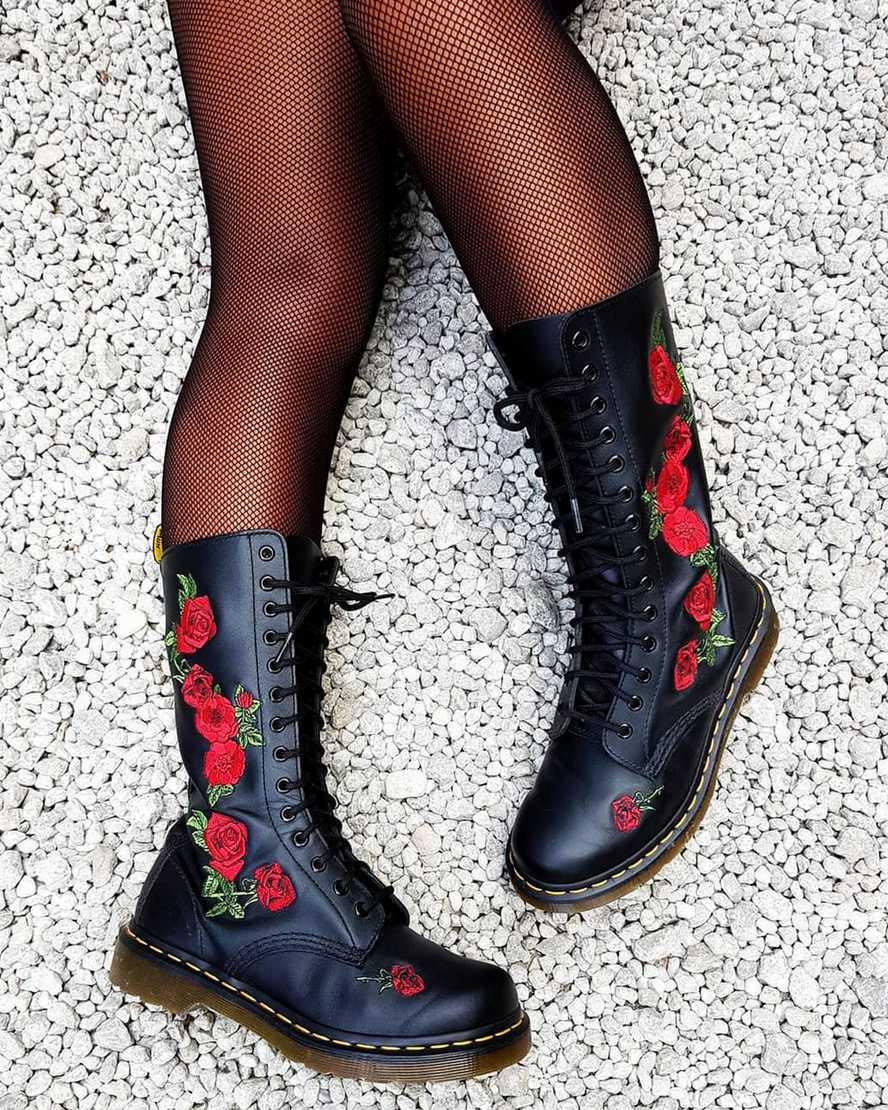 Originals Boots Dr Martens 1914 Vonda Leather Mid Calf Mujer Negras  España |  63517-OAEN