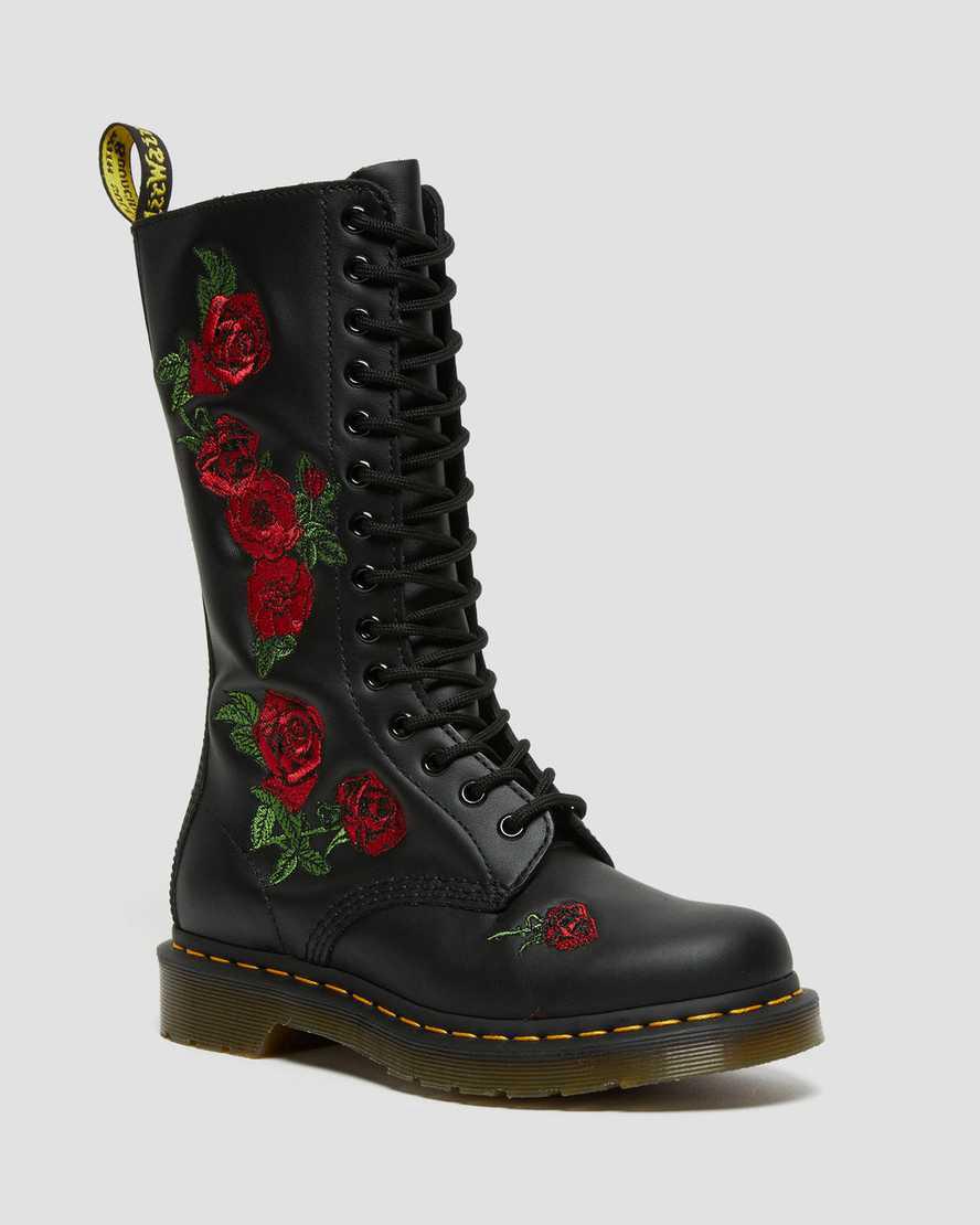 Originals Boots Dr Martens 1914 Vonda Leather Mid Calf Mujer Negras  España |  63517-OAEN