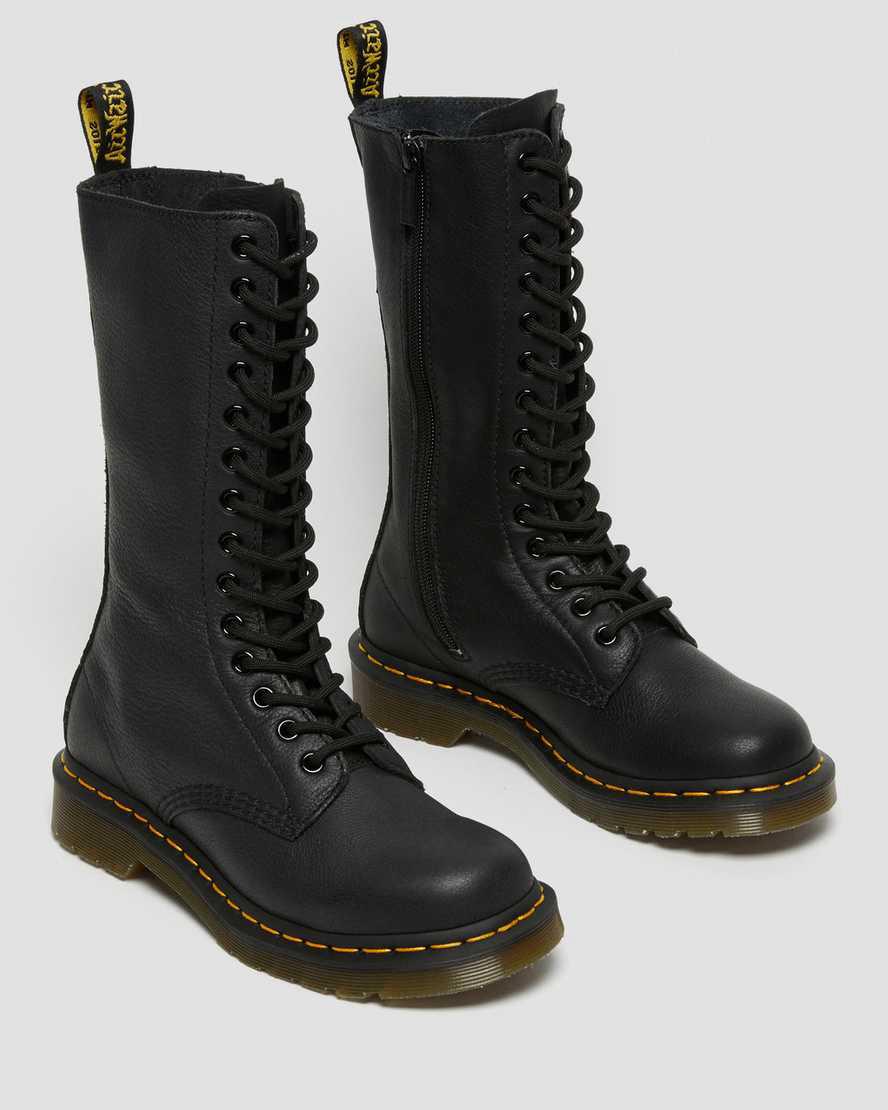 Originals Boots Dr Martens 1B99 Virginia Leather Mid Calf Mujer Negras  España |  53987-QJOW