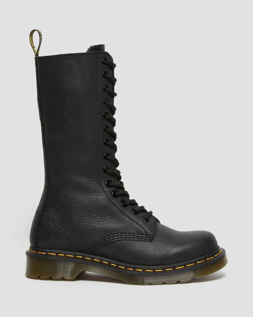 Originals Boots Dr Martens 1B99 Virginia Leather Mid Calf Mujer Negras  España |  53987-QJOW