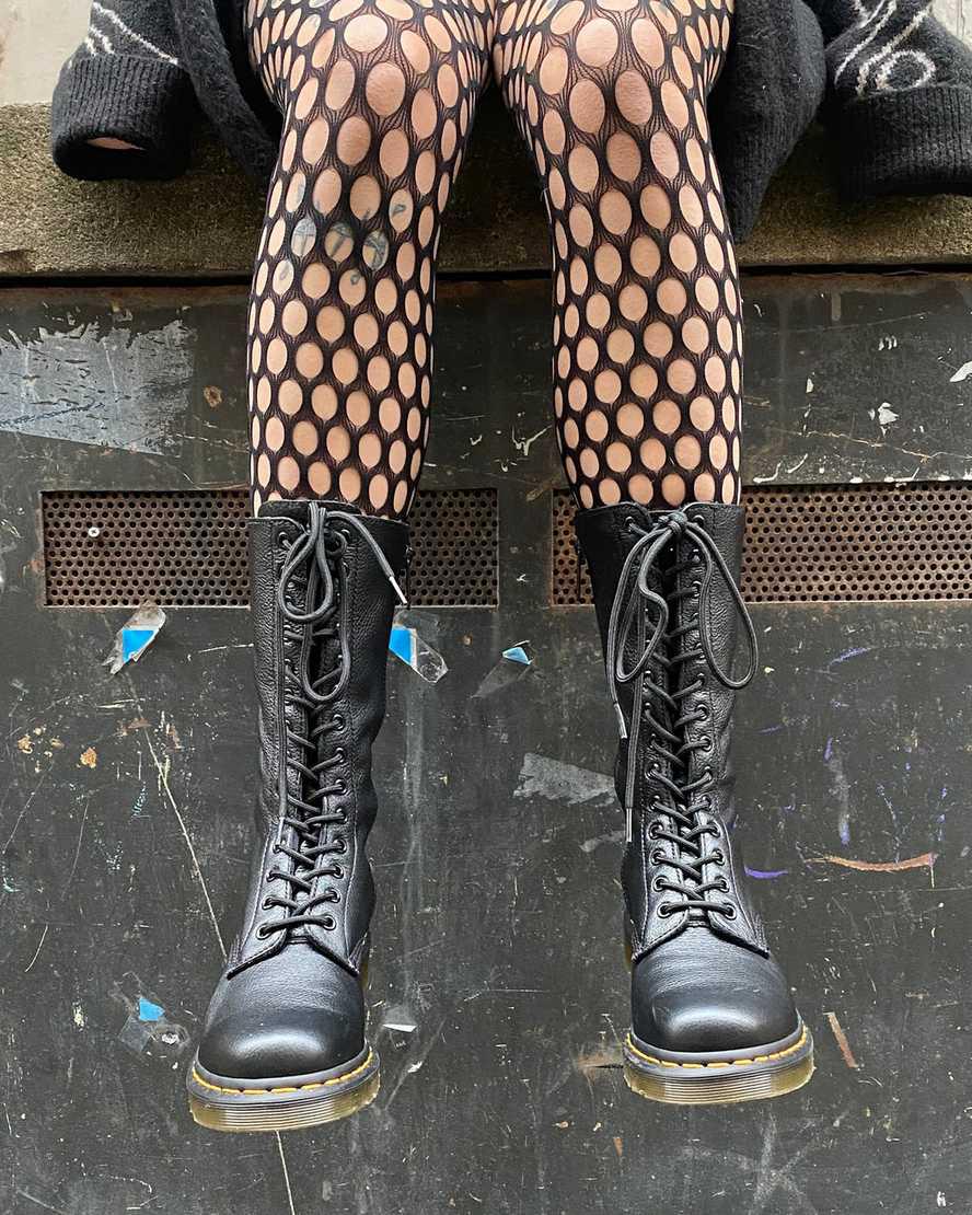 Originals Boots Dr Martens 1B99 Virginia Leather Mid Calf Mujer Negras  España |  53987-QJOW