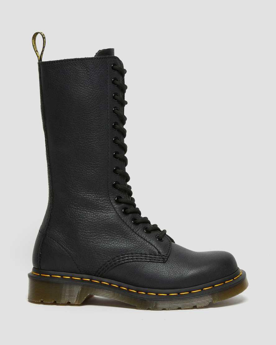 Originals Boots Dr Martens 1B99 Virginia Leather Mid Calf Mujer Negras  España |  53987-QJOW