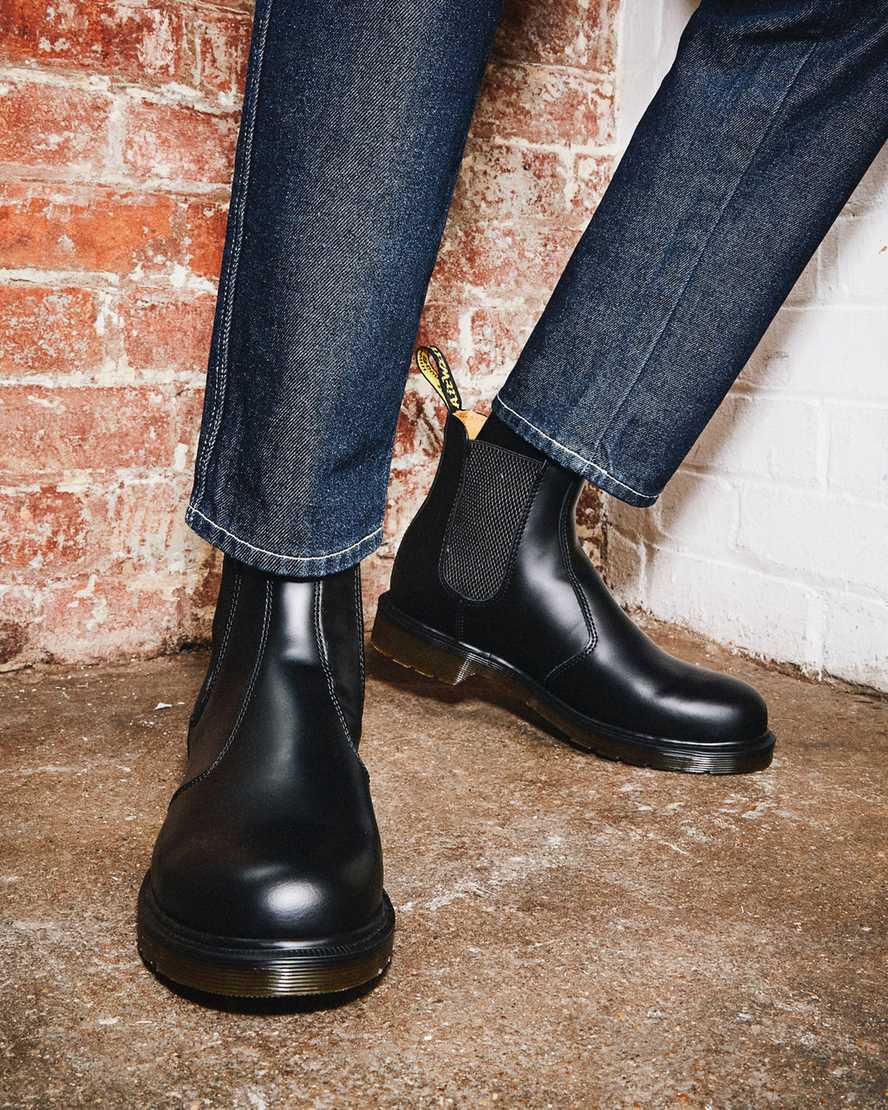 Originals Boots Dr Martens 2976 Smooth Leather Chelsea Hombre Negras  España |  13960-TQAU