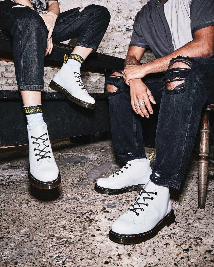Originals Boots Dr Martens Church Smooth Leather Monkey Hombre Blancas  España |  78069-XGVP