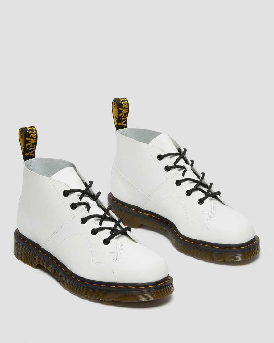 Originals Boots Dr Martens Church Smooth Leather Monkey Hombre Blancas  España |  78069-XGVP